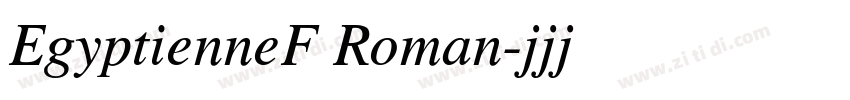 EgyptienneF Roman字体转换